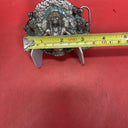 vintage 1981 belt buckle NATIVE AMERICAN indian chief SISKIYOU bergamot western