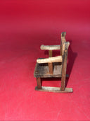 OLD VINTAGE ANTIQUE  WOODEN DOLL HOUSE HANDMADE  CHAIRS 🪑 LOT 3 & TABLE