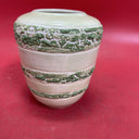Vintage  Porcelain Green Vase 5”