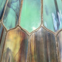 Tiffany Style Stained Glass Lamp Shade Peacock Tail Decorative, 23" Diameter