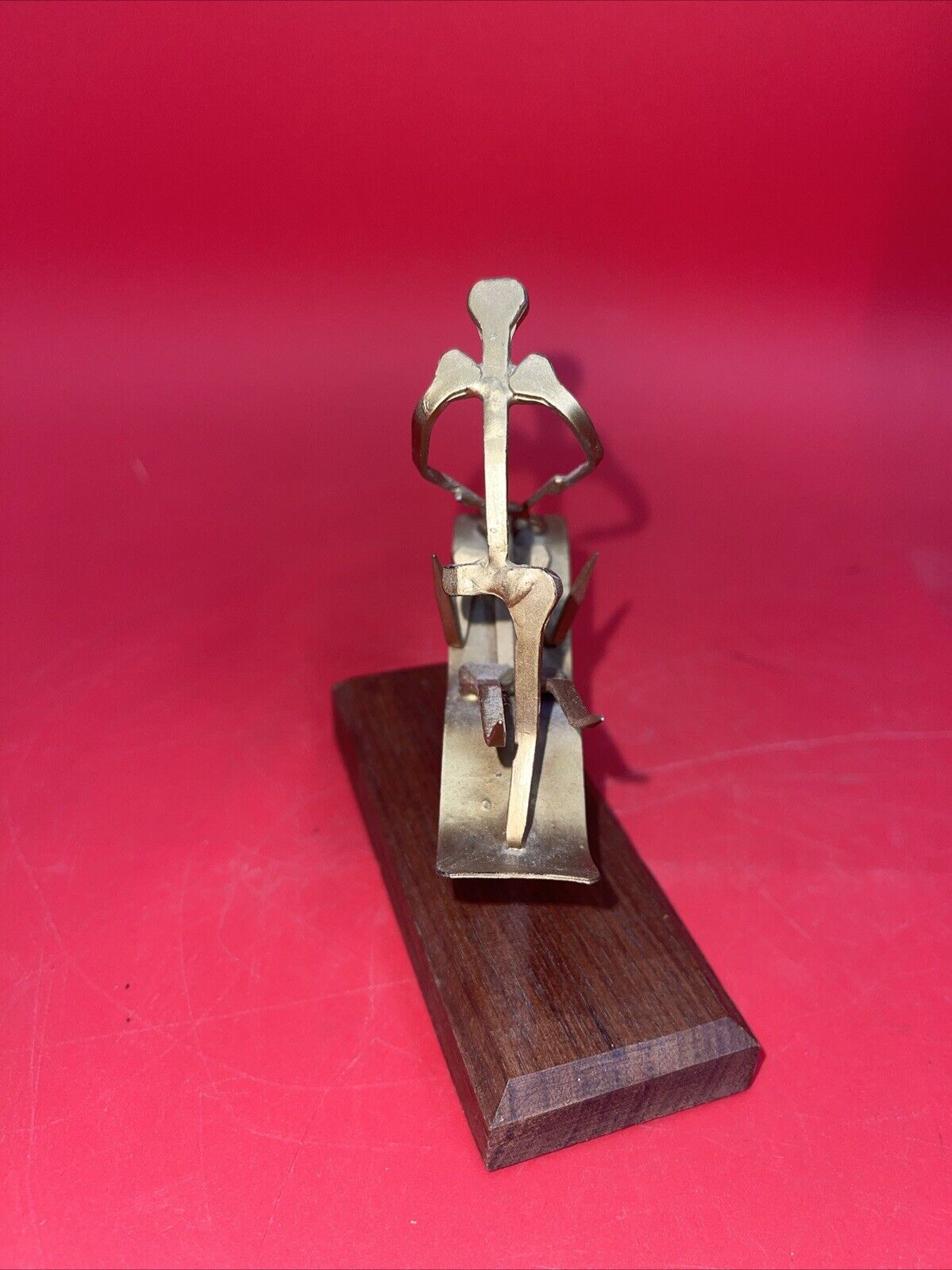 Vintage Metal Sculpture of Dentist and Patient 5”