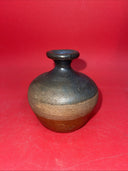 Studio Art Pottery Stoneware Vase Artist Signed Hand Thrown Vintage 4”H