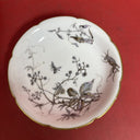 Set of 4 porcelain desserts plates, V.tor Étienne rue Paradis