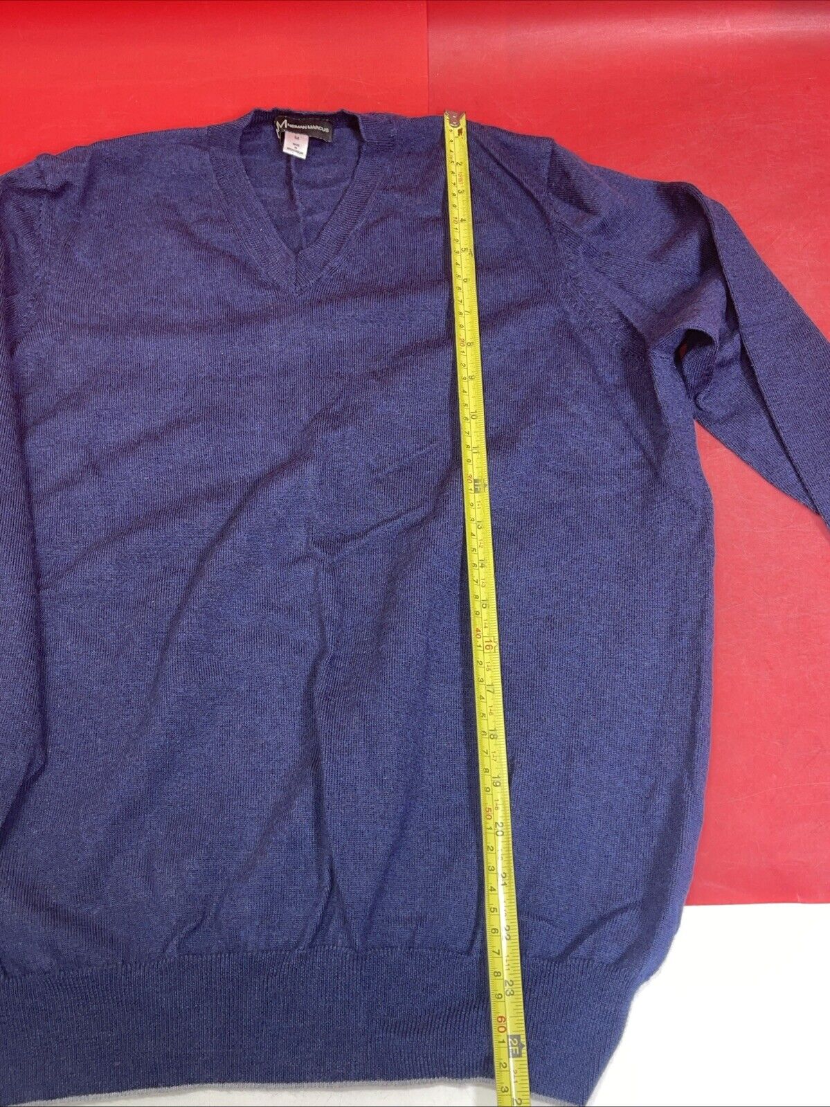 Neiman Marcus Mens Wool Sweater Blue Size Medium