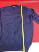 Neiman Marcus Mens Wool Sweater Blue Size Medium
