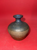 Studio Art Pottery Stoneware Vase Artist Signed Hand Thrown Vintage 4”H
