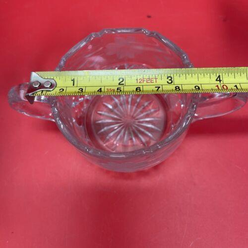 Vintage Crystal Candy Bowl, Sugar Bowl,Syrup Pitcher