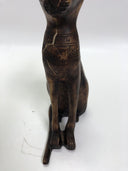 EXCEPTIONAL "BASTET" THE EGYPTIAN CAT GODDESS OF PROTECTION W/SCARAB & WINGS