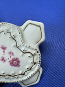 Cross Shape Porcelain Flowers Trinket Box/ Lot Of 2