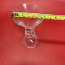 SET OF 2 CRYSTAL CANDLESTICKS, FLUTE WITH SHELL