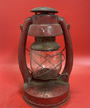 Vintage Red Elgin Oil Lantern Star Bottom Original No. 30 Glass Globe Wick USA