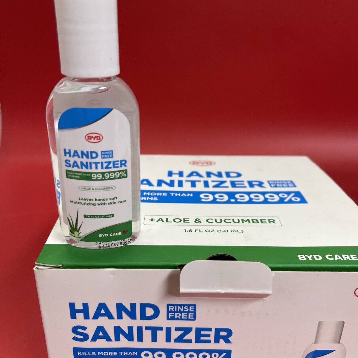 BYD CARE - Hand Sanitizer - Moisturizing Hand Sanitizer, Aloe +Cucumber 20 Pc