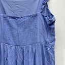 Market & Spruce Estella Smocked Back Maxi Dress Blue Sz L