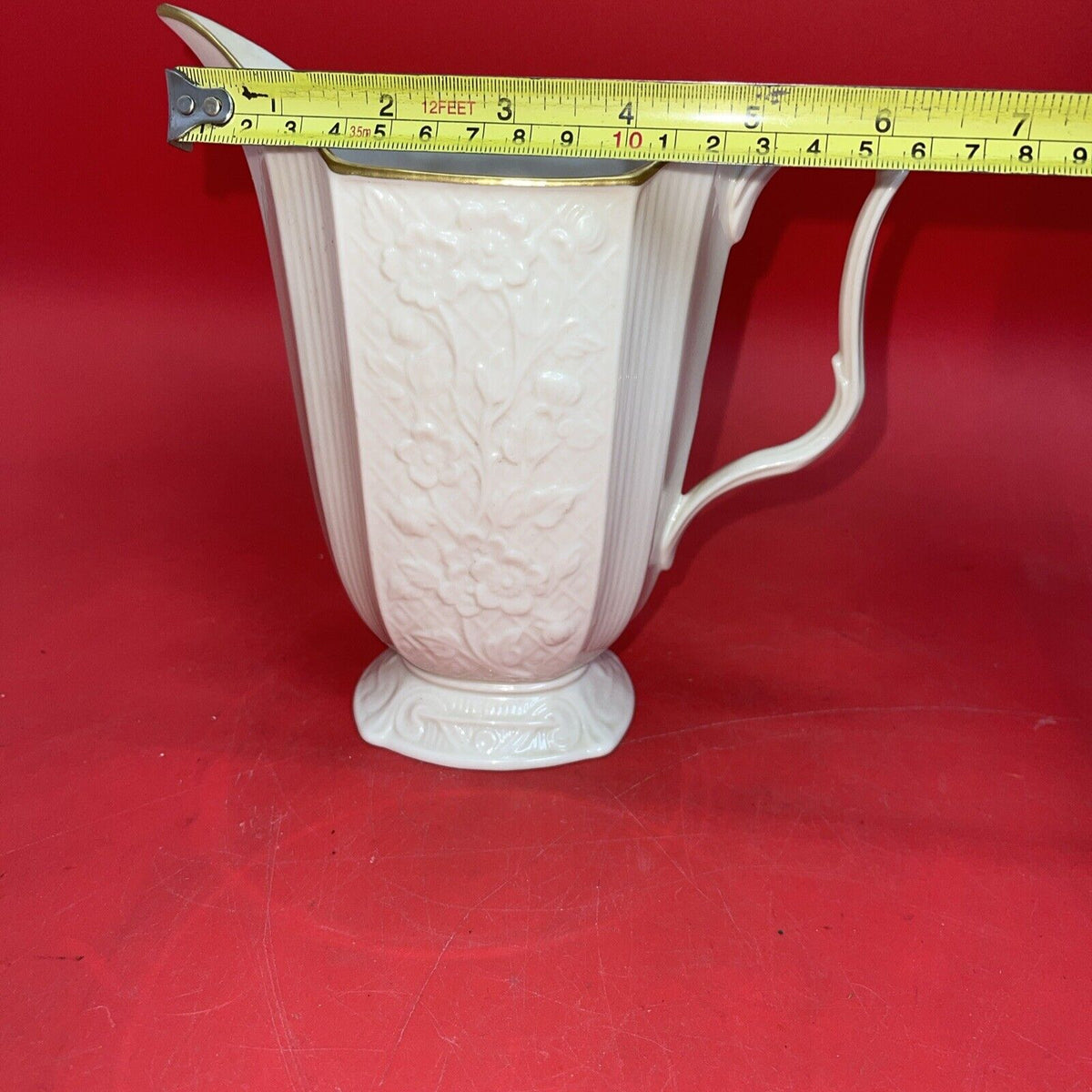 Lenox Rectangular Tiger Lily Vase -24 K Gold Trim-Lot 3