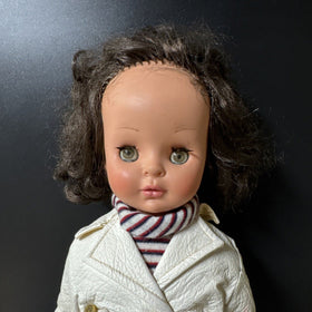 Vintage Furga Italy 20" Doll With Green Eyes, 1970's