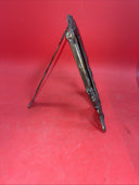 Solid Brass Antique Art Nouveau Heart Shaped Picture Frame 7”x5”
