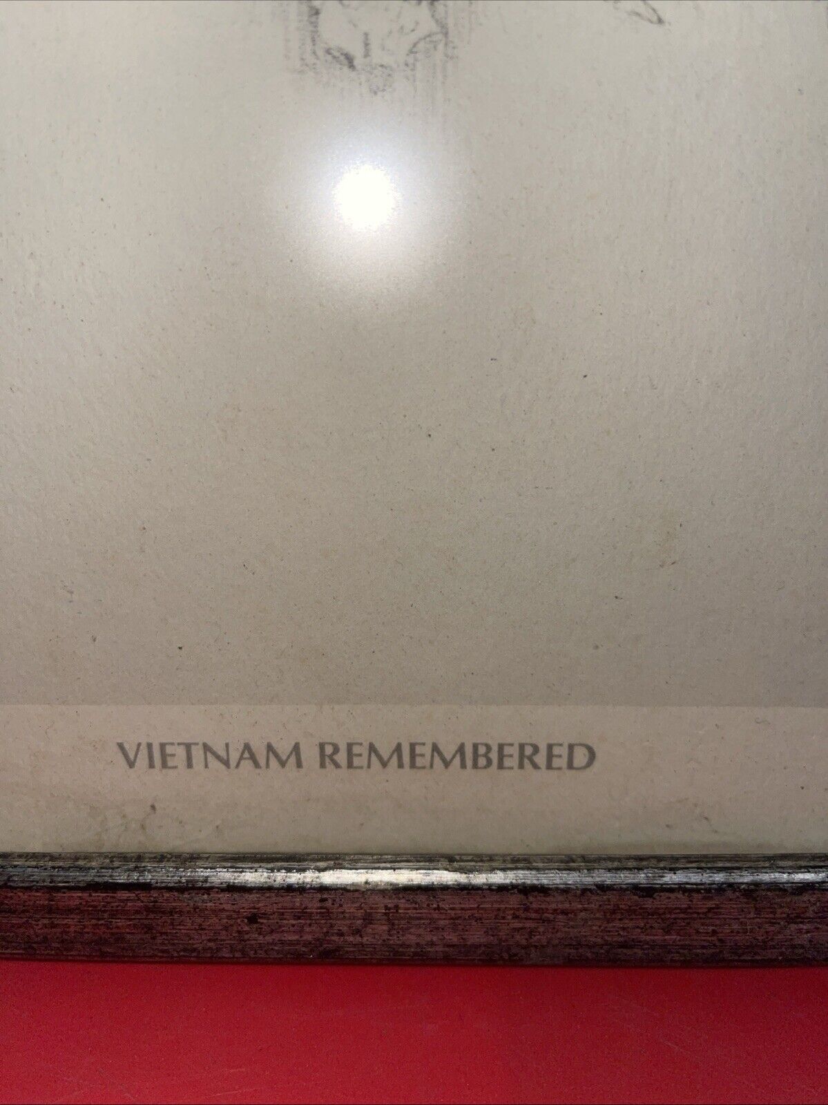 Military Lithograph. Vietnam Remembered 1985 Jim Poe Art Print