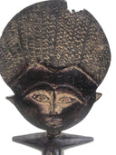 Vintage African Hand Carved Woman Statue.  Possibly Ghanaian.