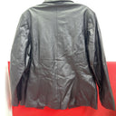 E.G. Collection Black Leather  Jacket Size Medium