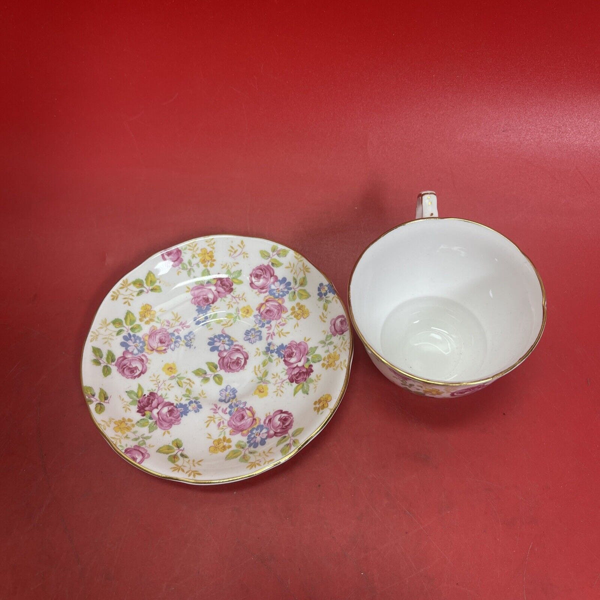 Vintage Royal Stafford ,June Roses cup & saucer