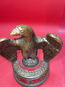 Pair of Patriotic JFK Reproduction Bronze Eagle Bookends (Damage)