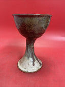 Hand Thrown Art Pottery Chalice 7 3/4in