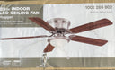 Hampton Bay Hugger 52 in. Brushed Nickel Ceiling Fan with LED Light