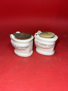 Vintage Japanese Porcelain Toilets "For Gentlemen Only"”For Ladies Only “Lot 2