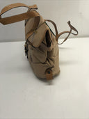 Bettina Light Brown Leather Satchel Handbag