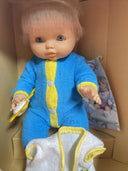 Vintage Famosa Baby Doll Blue Eyes Blonde Made In Spain 15”