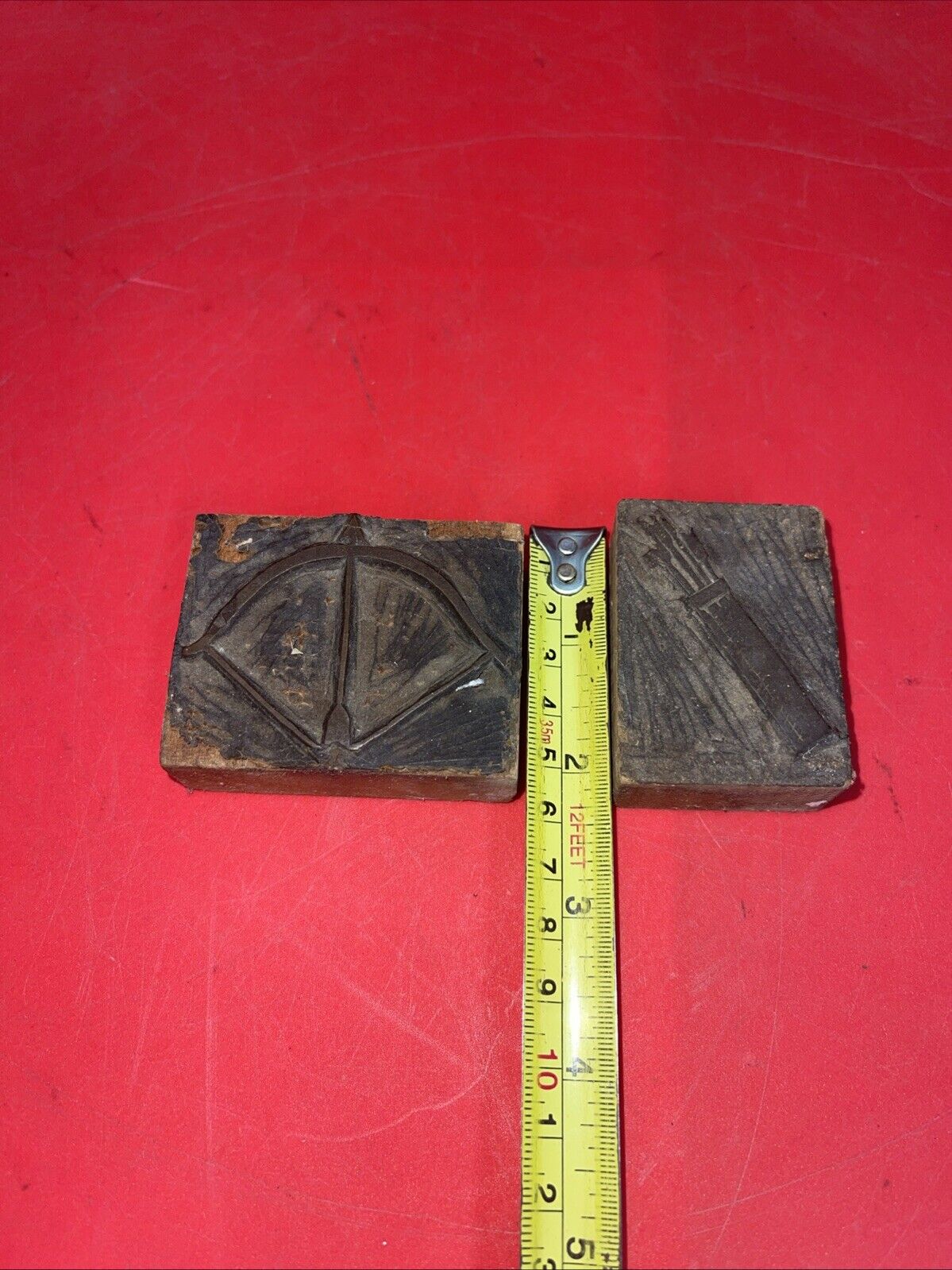 3 Vintage Carved WOODEN BLOCK STAMP for Hand Printing Fabric/Textiles/Wallpaper