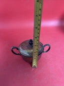 Decorative Sheridan E. P. S. Silverplate lidded sugar bowl ,creamer &tray