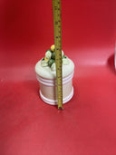 Vintage Japanese Capodimonte Cookie Jar with Lemon on Lid, Set of 4