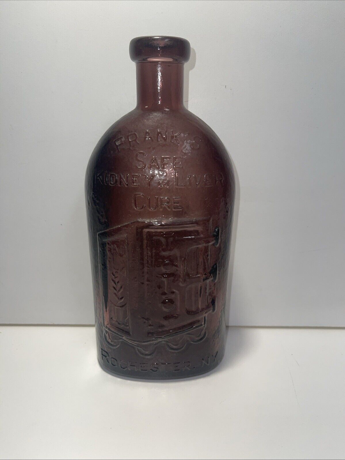 Vintage Frank’s  Safe Kidney & Liver Cure Rochester NY Bottle