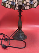 Baroque Mini Blossom Pattern Table Lamp Traditional Stained Glass Tiffany Light