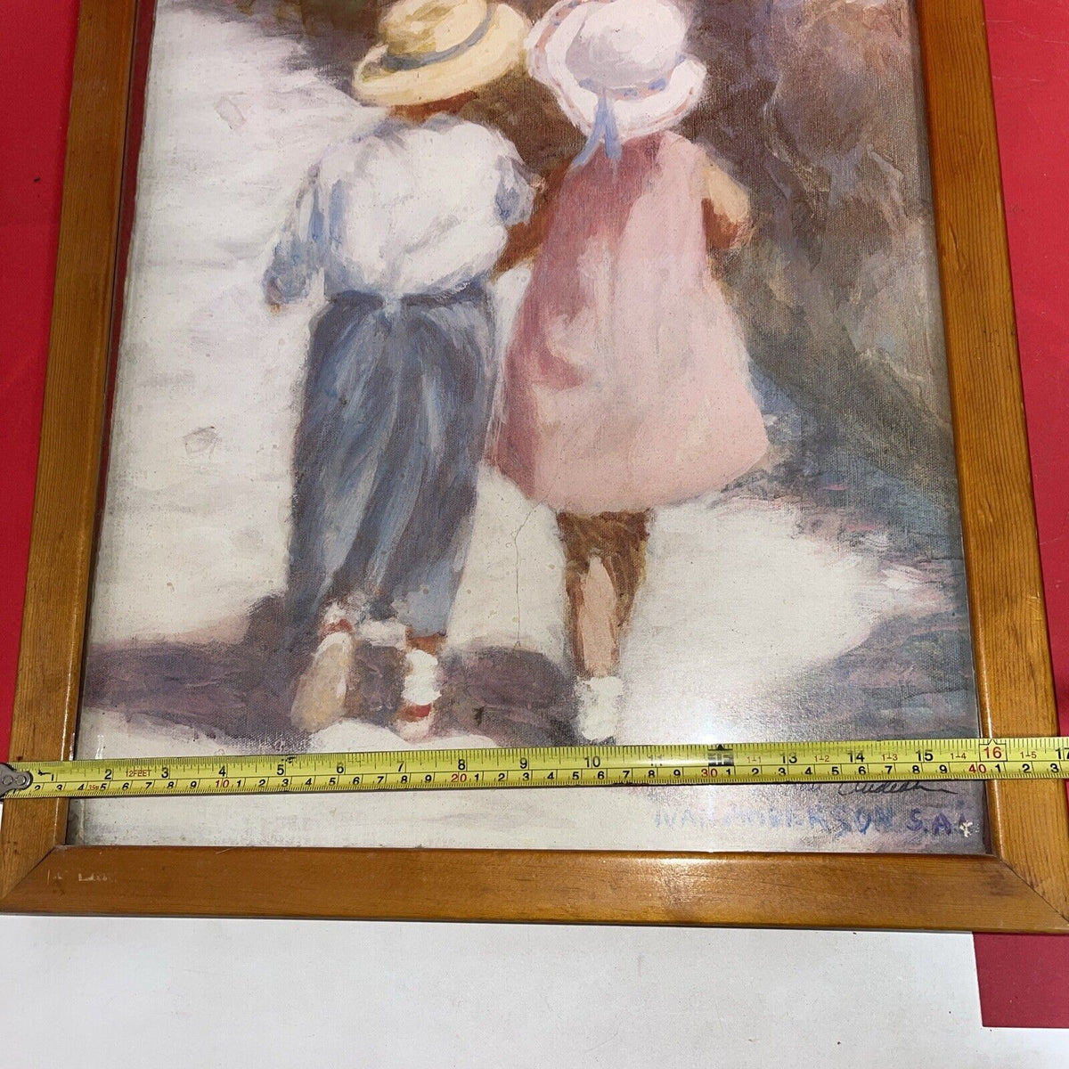 IVAN ANDERSON S.A.i. "SECRETS"  Boy & Girl Print SIGNED & FRAMED