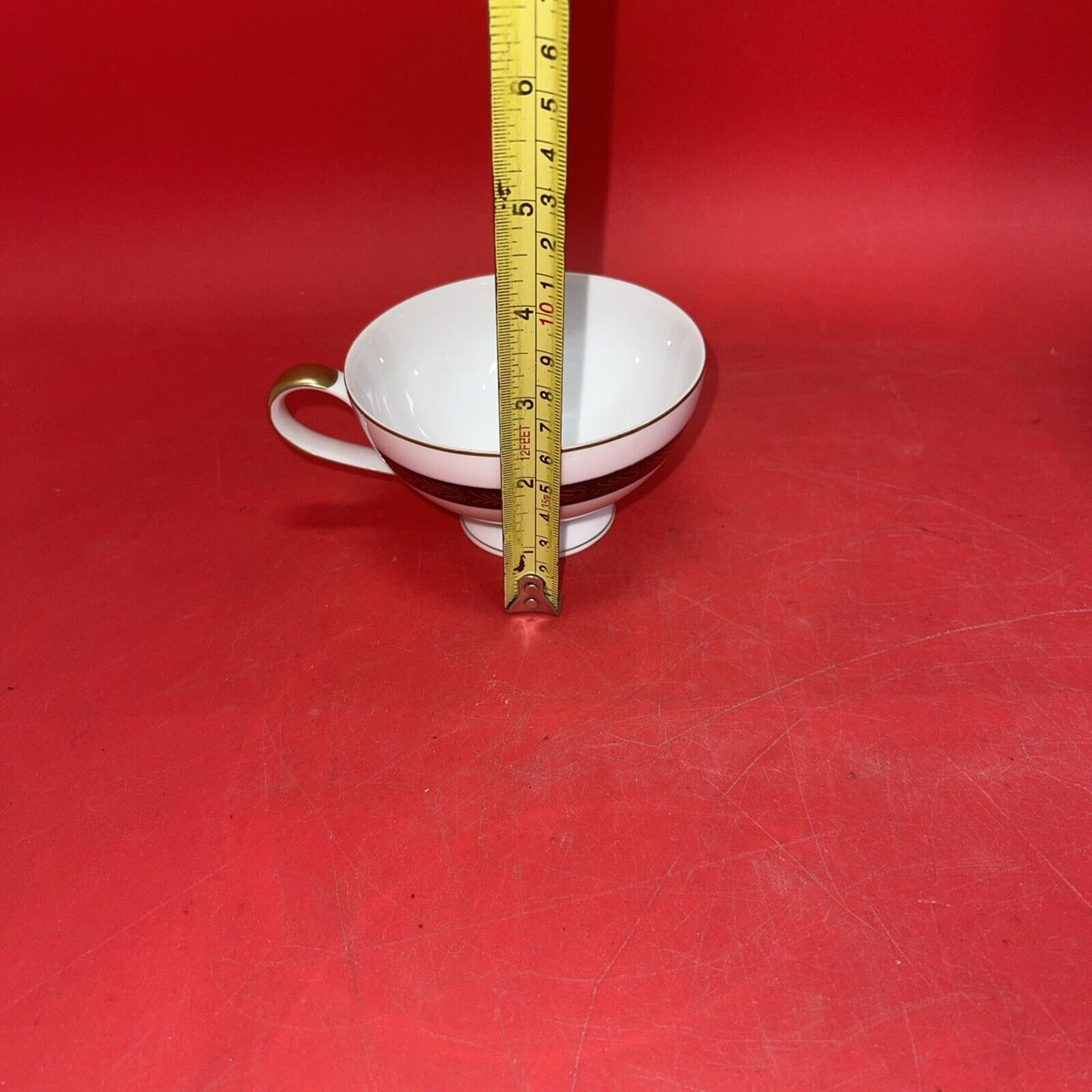 MIKASA Fine China NARUMI "Plaza" 6 CUPS & 6 SAUCERS