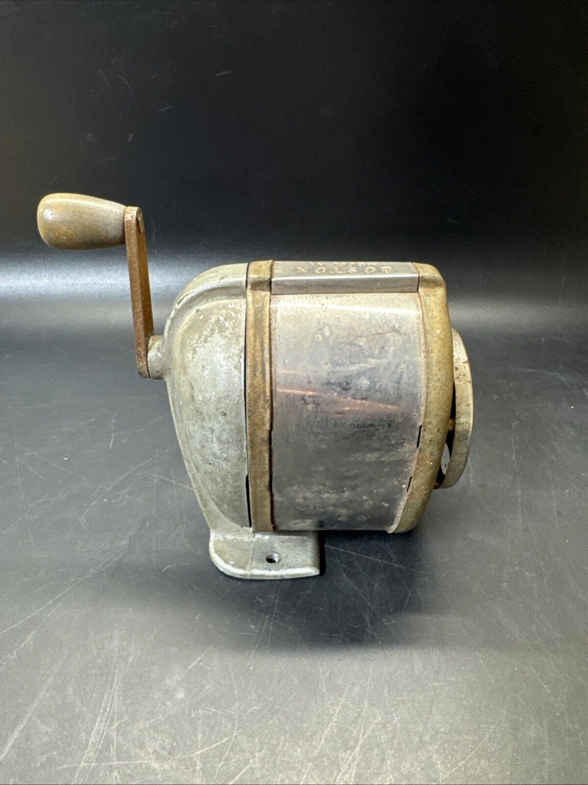 Vintage 1950s-60s Boston Model KS Pencil Sharpener 8 Hole Revolving E