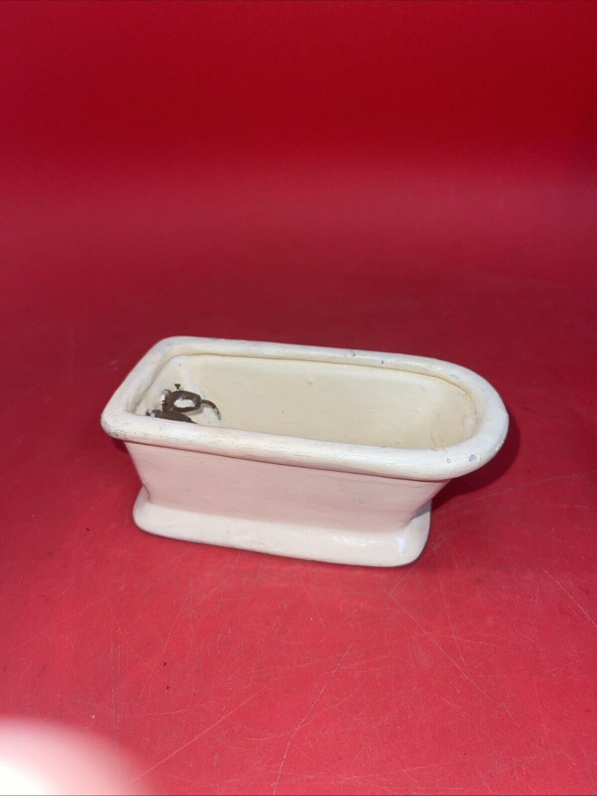 Antique  bath with taps for dolls house