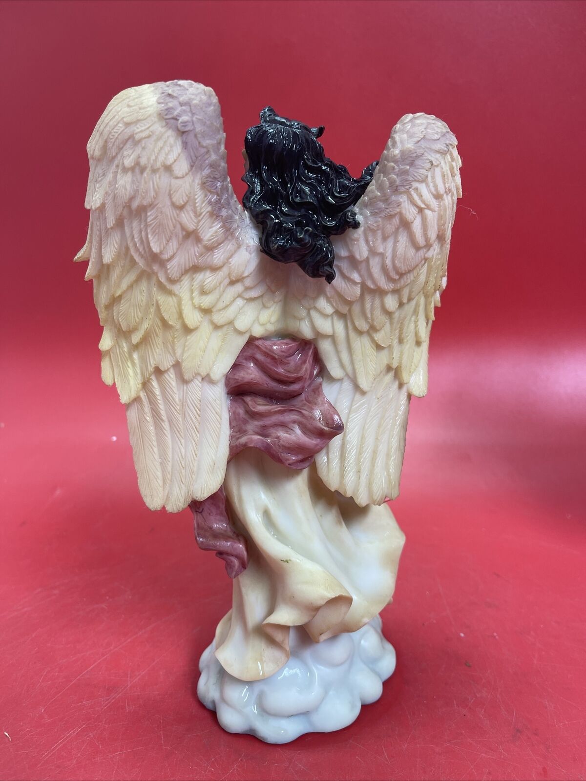 African American Woman Angel Black Musician Angel Figurine - 10”