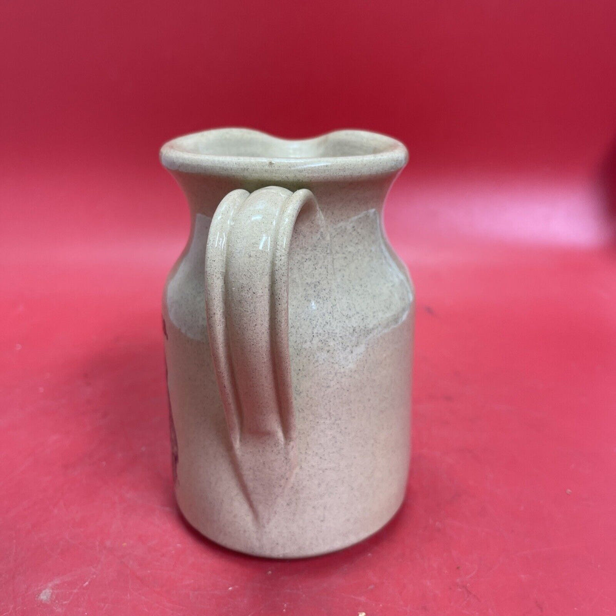 English Stoneware Pitcher, Advertising Stoneware Cox and Purves England VGC