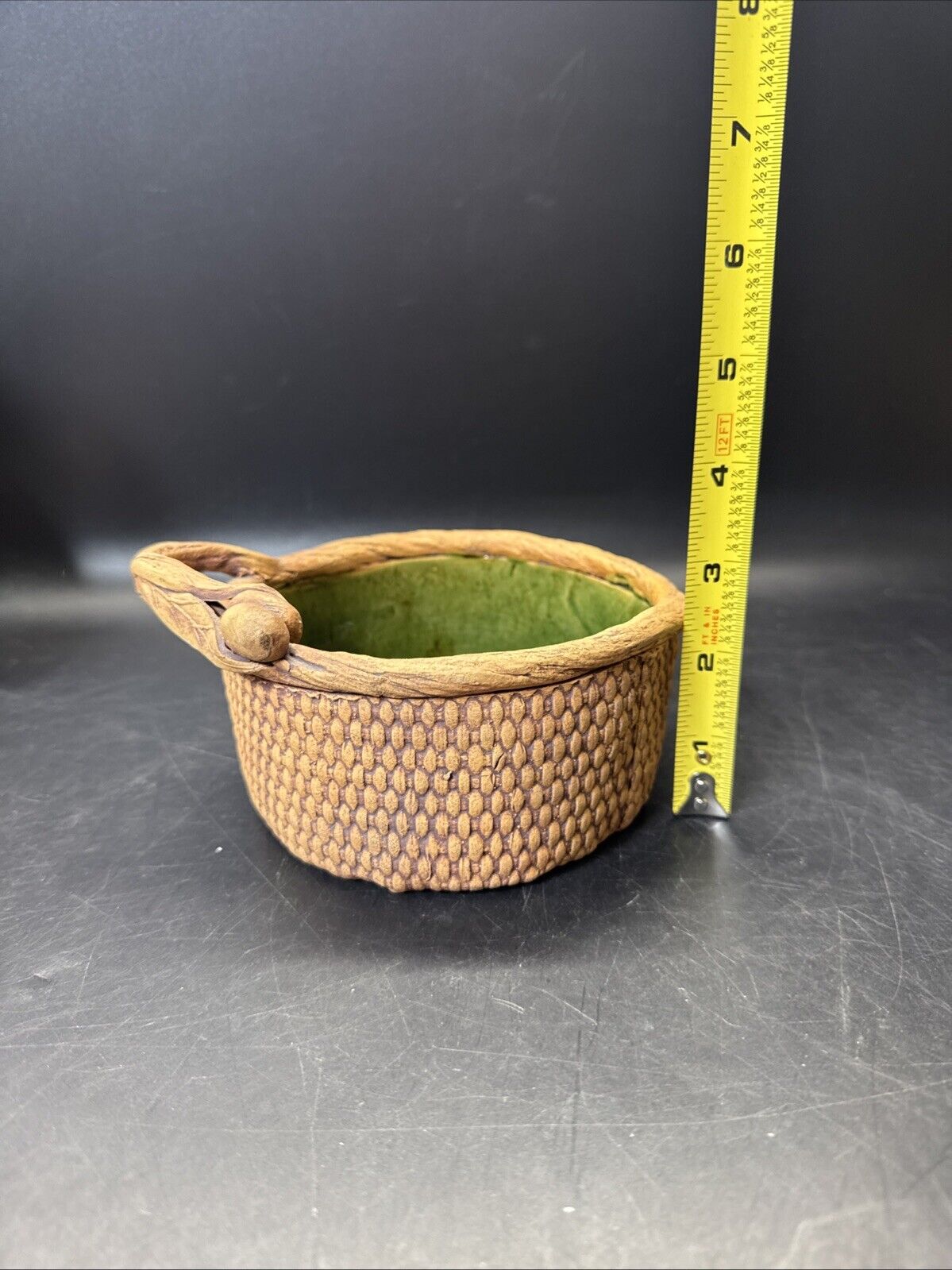 Vintage Ceramics Pottery Leaf  Bowl 5 1/4”