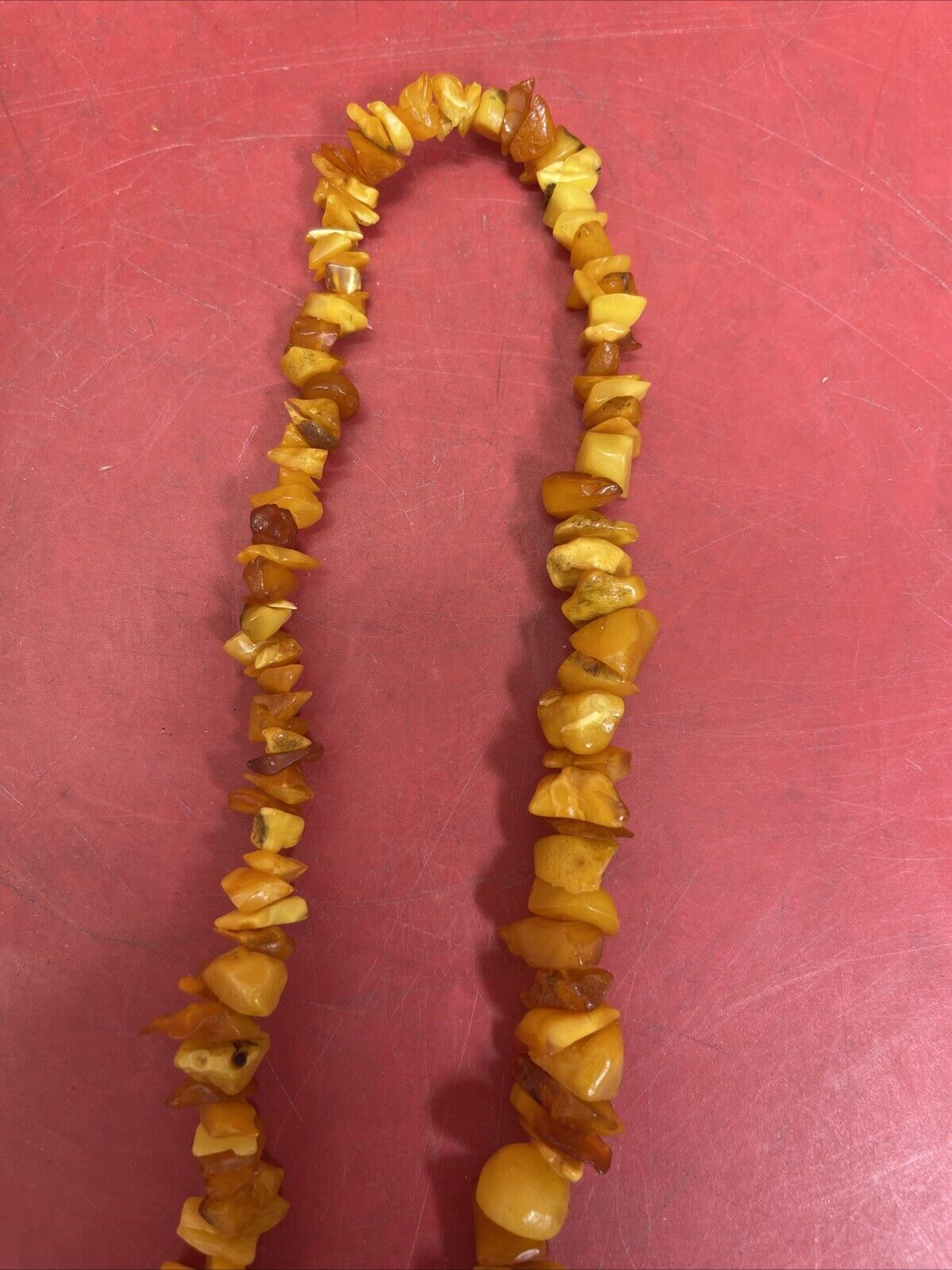 Vintage Beads, Natural Amber Necklace 47.0g