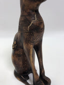 EXCEPTIONAL "BASTET" THE EGYPTIAN CAT GODDESS OF PROTECTION W/SCARAB & WINGS