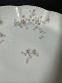 Bassett Limoges Serving Platter Oval White Pink Roses 16”/ Austria