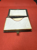 Antique Visiting Card Case with Inlay and Gilt Trim