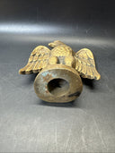 Old Cast Iron EAGLE PAPERWEIGHT Figural Metal Bird 5 1/4”