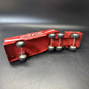 Vintage Buddy L Coca Cola Delivery Trucks,  Tractor Trailer Red Metal Coke Bottl