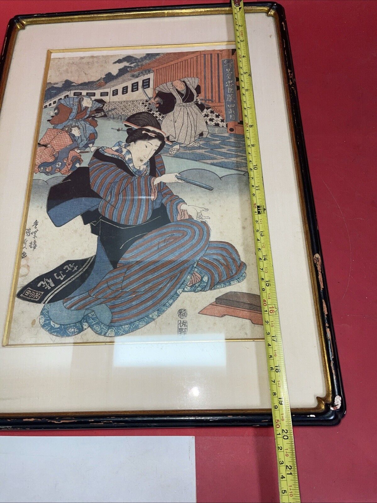 RARE JAPANESE WOODBLOCK PRINT UTAGAWA KUNISADA(1786-1864) Act 4