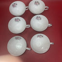Harmony House Fine China Rosebud Pattern Japan Lot 6 Tea Cup & 6 Saucer